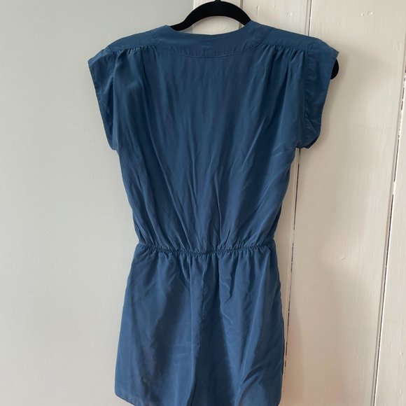 COPY - Aritzia Babaton Deep Blue Romper 100% Silk - Picture 4 of 8